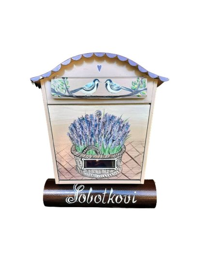 Painted Mailbox - lavender 003