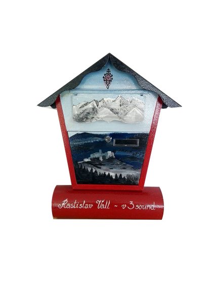 Bemalter Briefkasten - Wald und Bäume 006