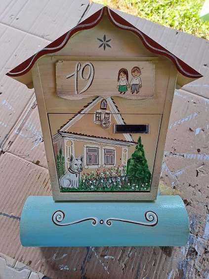 Painted Mailbox - House, cottage 001