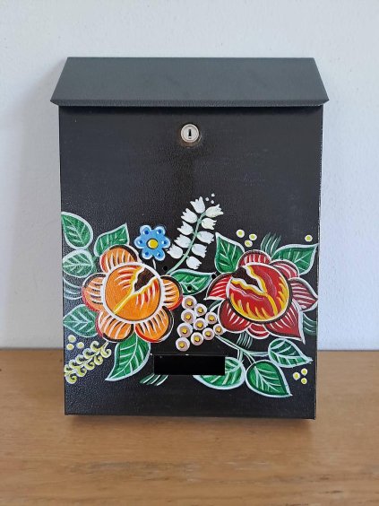 Bemalter Briefkasten - Wiesenblumen 035