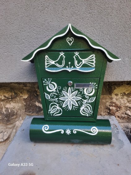 Maľovaná schránka - ornament 050