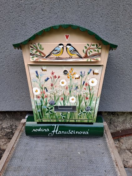 Painted Mailbox - meadow flowers 007