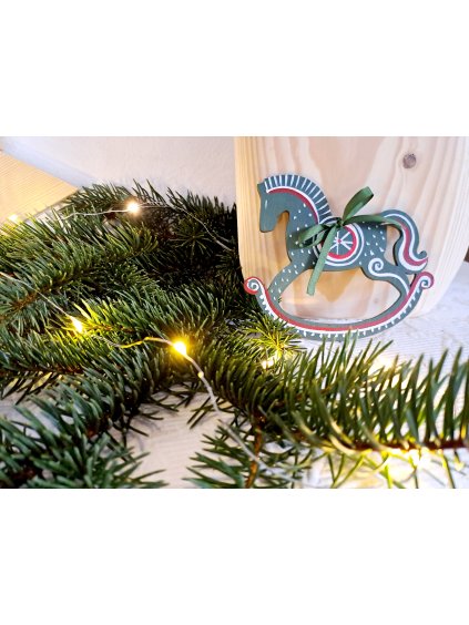 Weihnachtsschmuck für den Baum, handbemalt (5er-Pack)