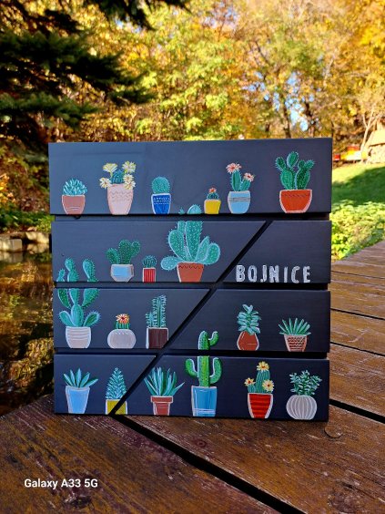 Painted mailbox - cactus