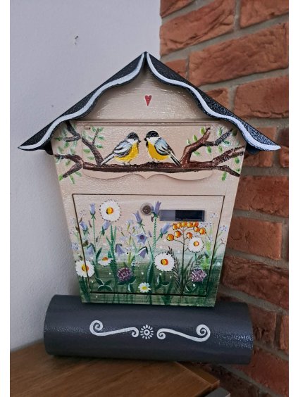 Bemalter Briefkasten – Wiesenblumen 011