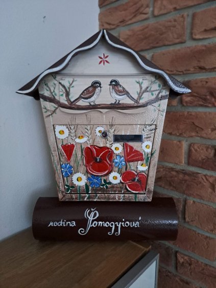 Bemalter Briefkasten – Wiesenblumen 035