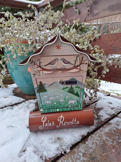 Maľovaná poštová schránka - ovečky Revolta 045