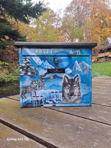 Painted Mailbox - animals 048