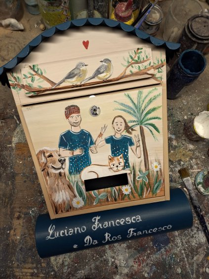 Marathon des bemalten Briefkastens