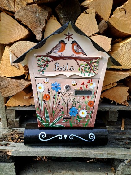 Bemalter Briefkasten – Wiesenblumen 051