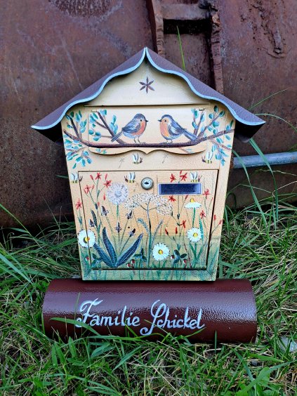 Painted Mailbox - meadow flowers 052