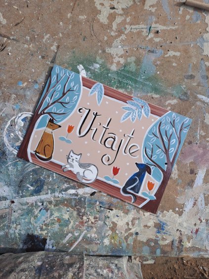 Tabuľka Vitajte 001