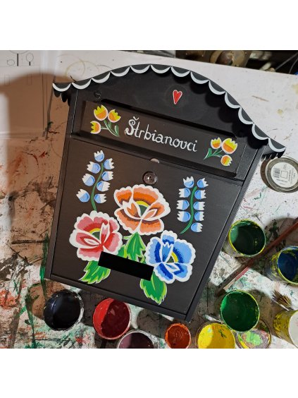 Bemalter Briefkasten- ornament 052