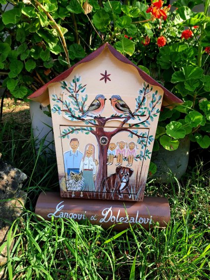 Painted Mailbox - meadow flowers 003