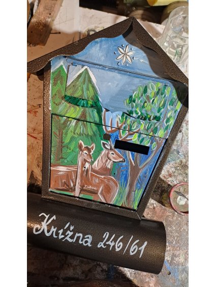 Painted Mailbox - animals 051