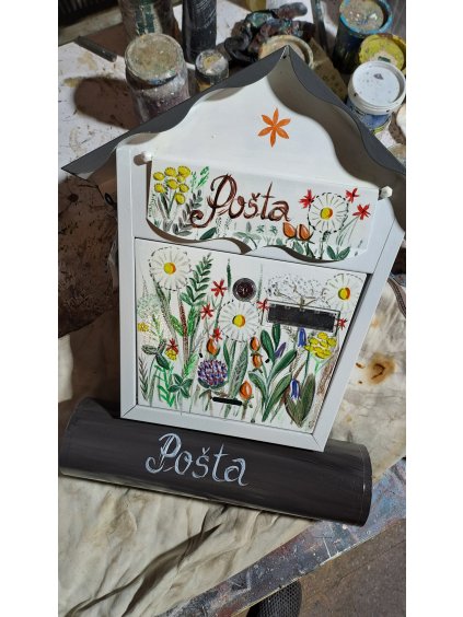 Bemalter Briefkasten – Wiesenblumen 056