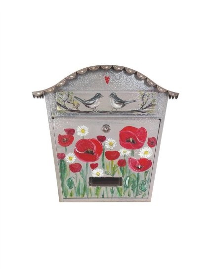 Painted Mailbox - meadow flowers 027