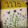 Painted Mailbox - forest and trees 001