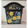 Bemalter Briefkasten - Gartenblumen 007