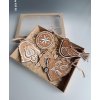 Christmas decorations for the tree, hand painted (pack of 5)