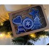 Christmas decorations for the tree, hand painted (pack of 5)