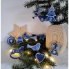 Weihnachtsschmuck für den Baum, handbemalt (5er-Pack)