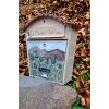 Painted Mailbox - garden flowers 016