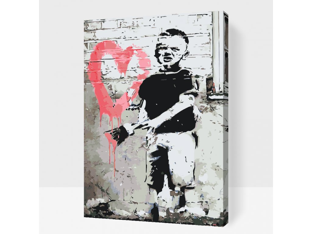 Banksy: An author of unique works, shrouded in mystery.