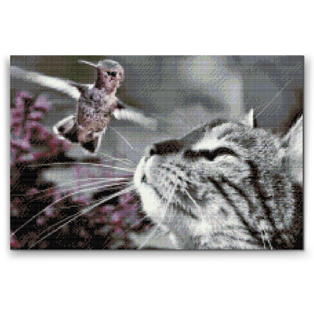 Diamond Painting - Cat and Bird