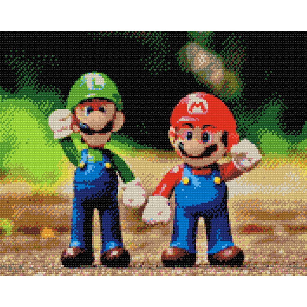 Diamond Painting - Mario Luigi 