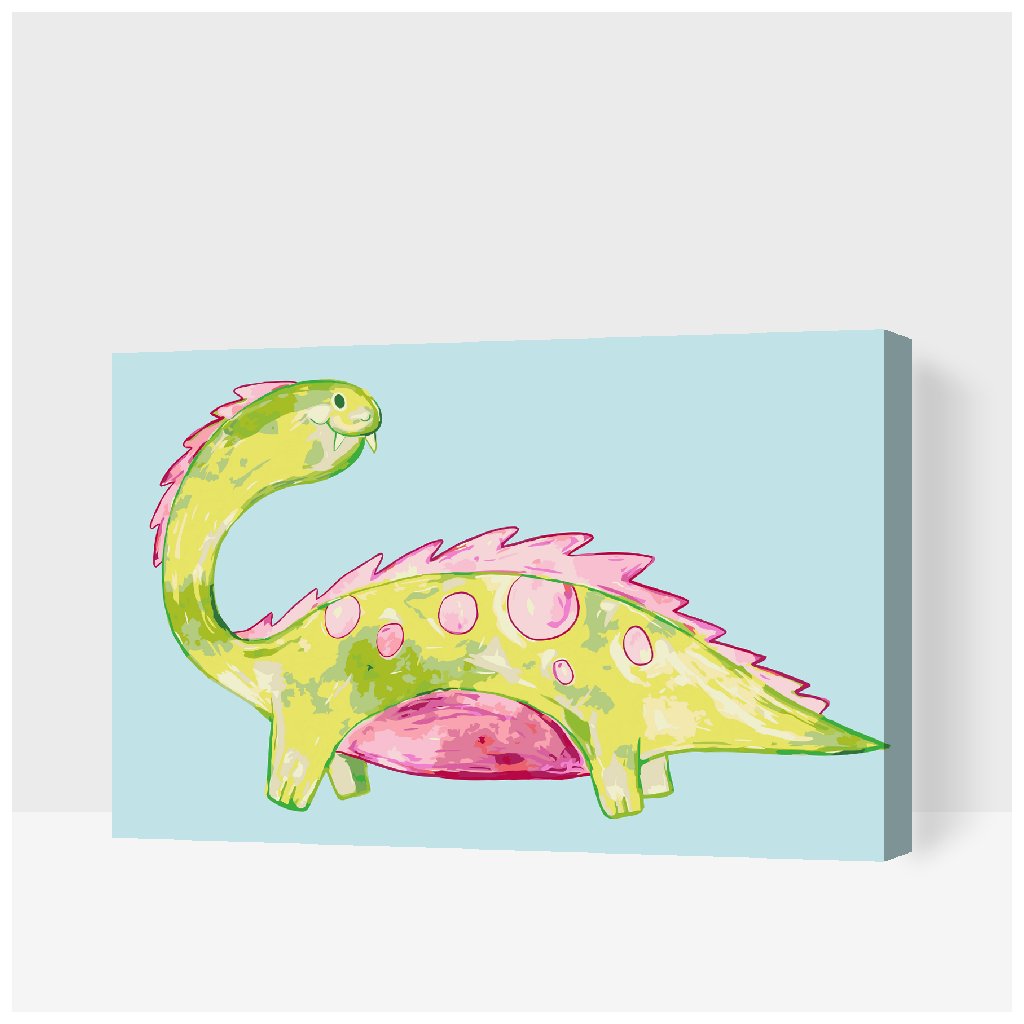 Paint by Number - Cute Dinosaur