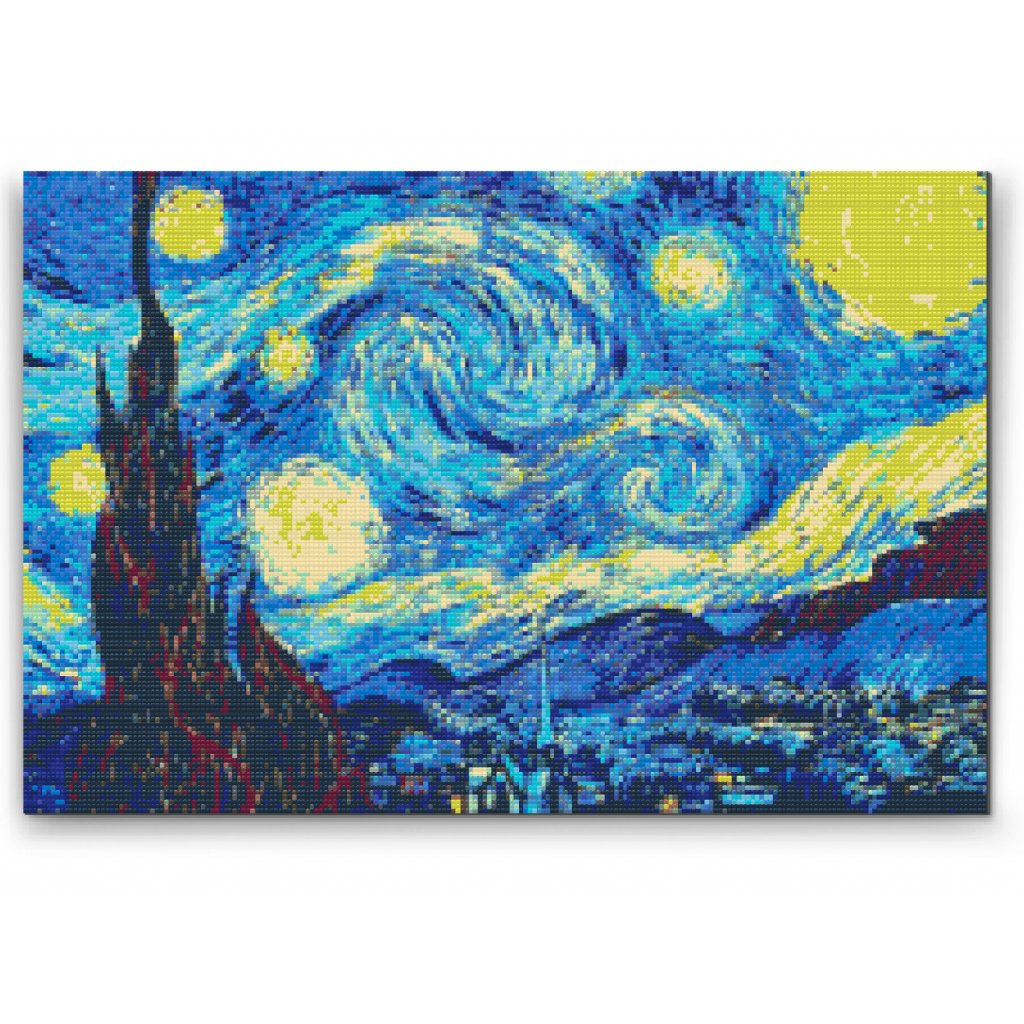 Diamond Painting Starry Night Art, Full Image - Painting