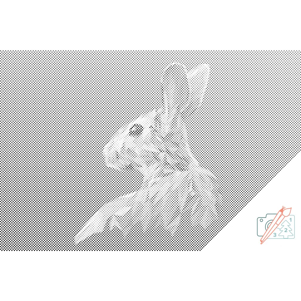 Dotting points - Vector Bunny