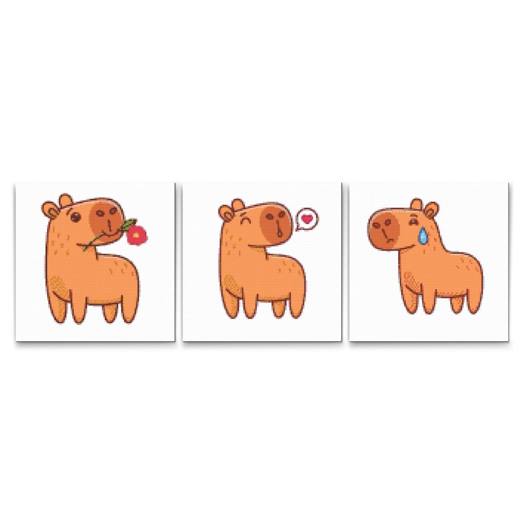 Diamond_Paintings_Capybara_set_of_3_canvases_M7