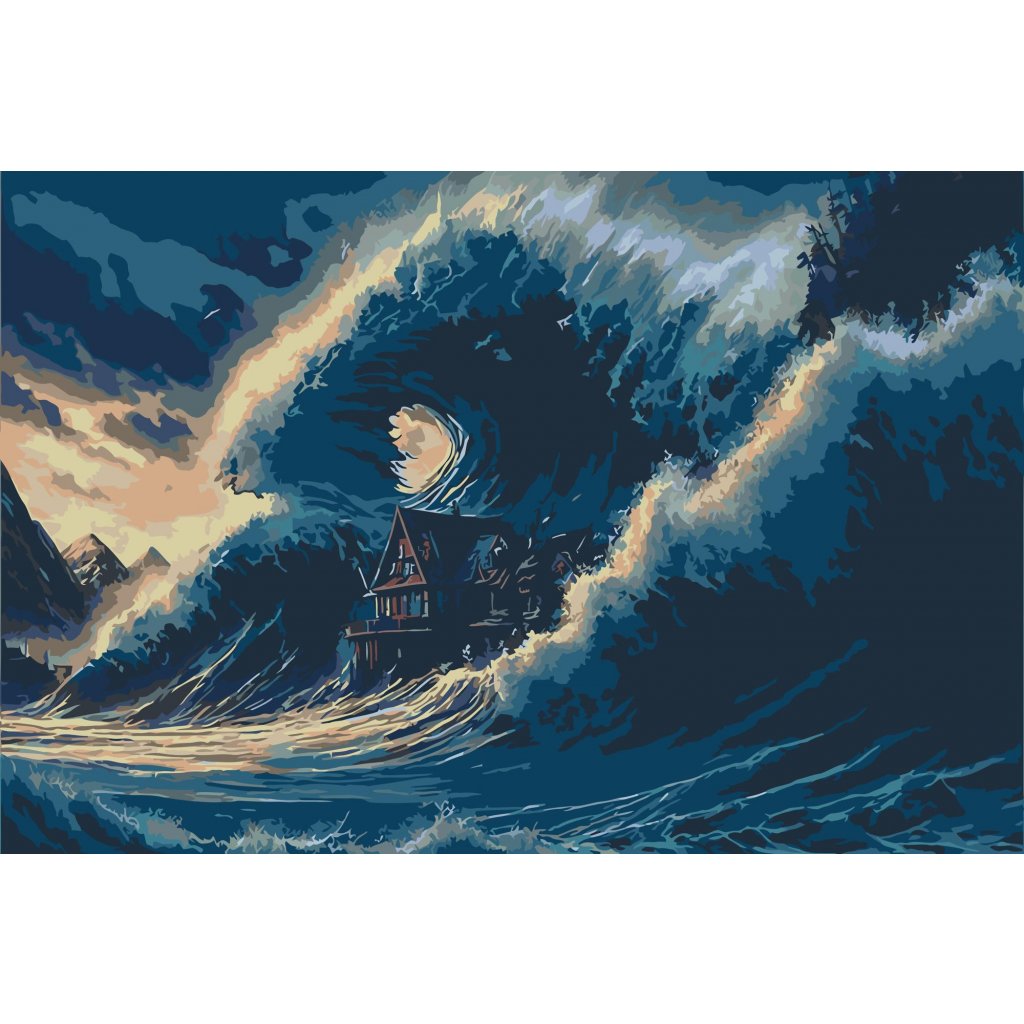 Tsunami painting discount