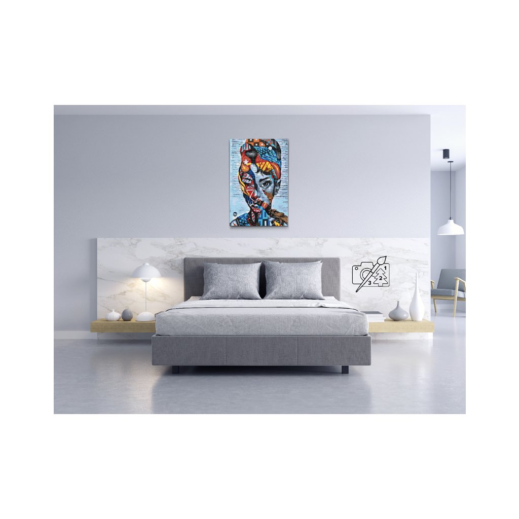 Audrey Hepburn Diy Painting By Numbers Kit Canvasx Net