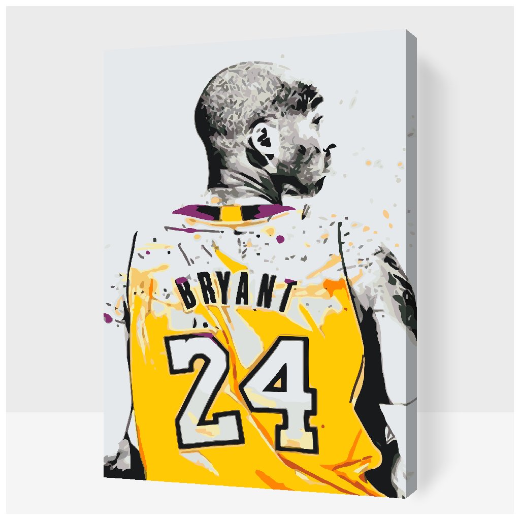 Kobe Bryant Splatter – Paint By Number