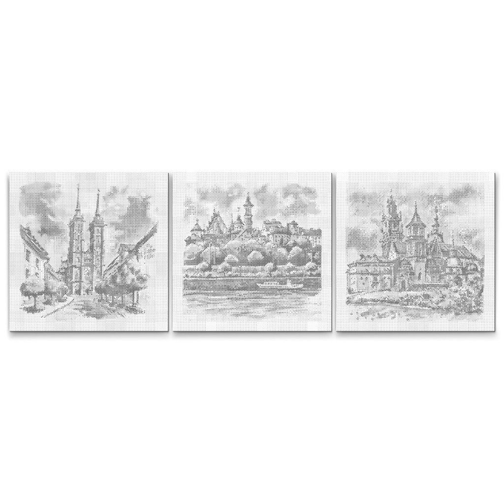 Dotting_Points_Drawings_of_Poland_set_of_3_canvases_M7