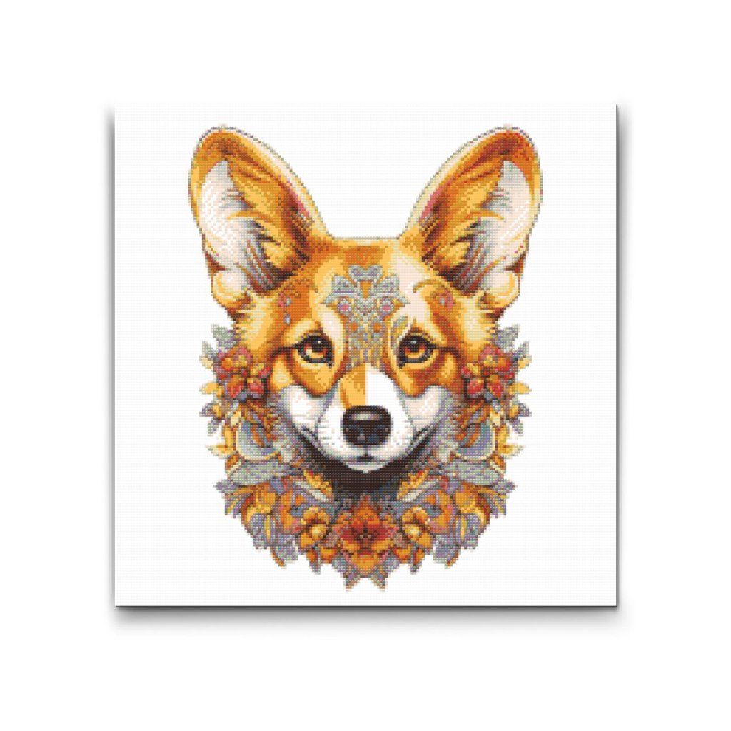 Diamond_Paintings_Mandala_Dog_Corgi_M2