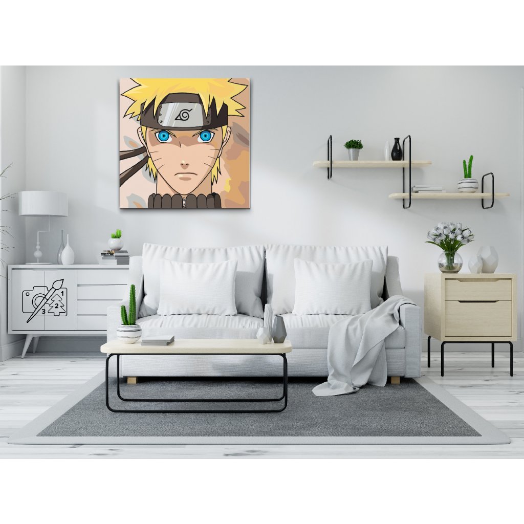 Naruto Anime - Square Panels Paint By Number - Panel paint by numbers