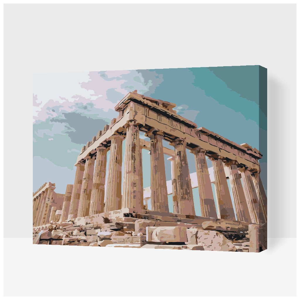 One single line drawing Acropolis temple landmark. World famous ruin in  Athens, Greek. Tourism travel postcard home wall decor poster concept.  Modern continuous line draw design vector illustration 20610385 Vector Art  at