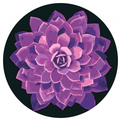 Paint by Number - Purple Mandala