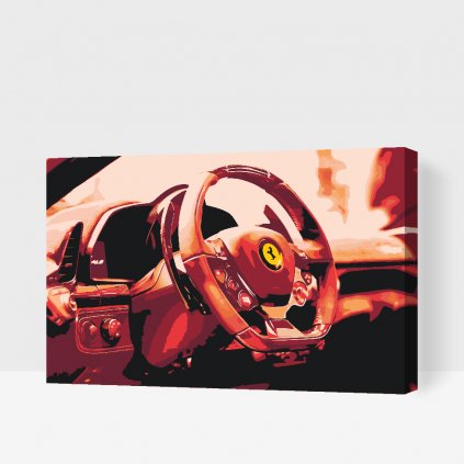Paint by Number - Ferrari Steering Wheel
