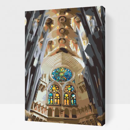 Paint by Number - Sagrada Família Inside View
