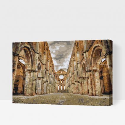 Paint by Number - Abbey of San Galgano, Tuscany