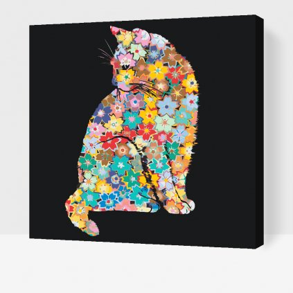 Paint by Number - Flower Cat