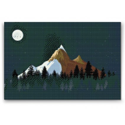 Diamond Painting - Mountains at Night