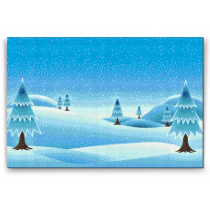 Diamond Painting - Snowy Landscape