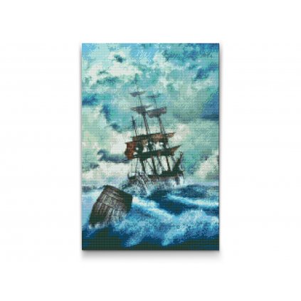 Diamond Painting - Boat in Storm 3