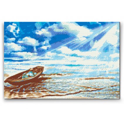 Diamond Painting - Boat on the Edge of the Sea